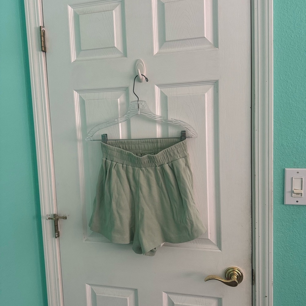 Daily Drills Green Casual Shorts